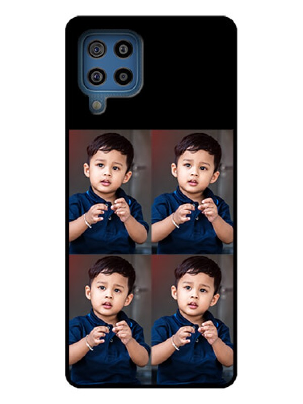 Custom Galaxy F22 Custom Metal Phone Case - 4 Image Holder Design