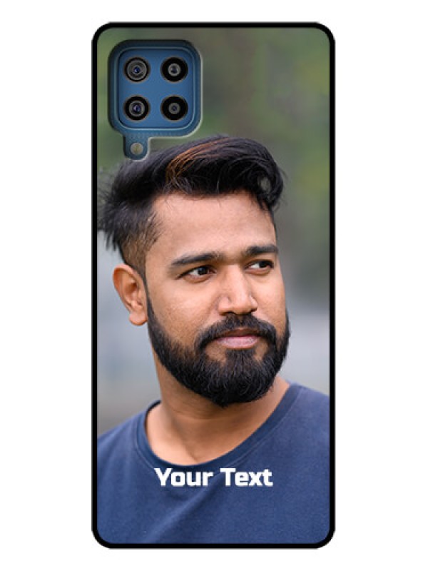 Custom Galaxy F22 Custom Metal Phone Case - Photo With Text Design