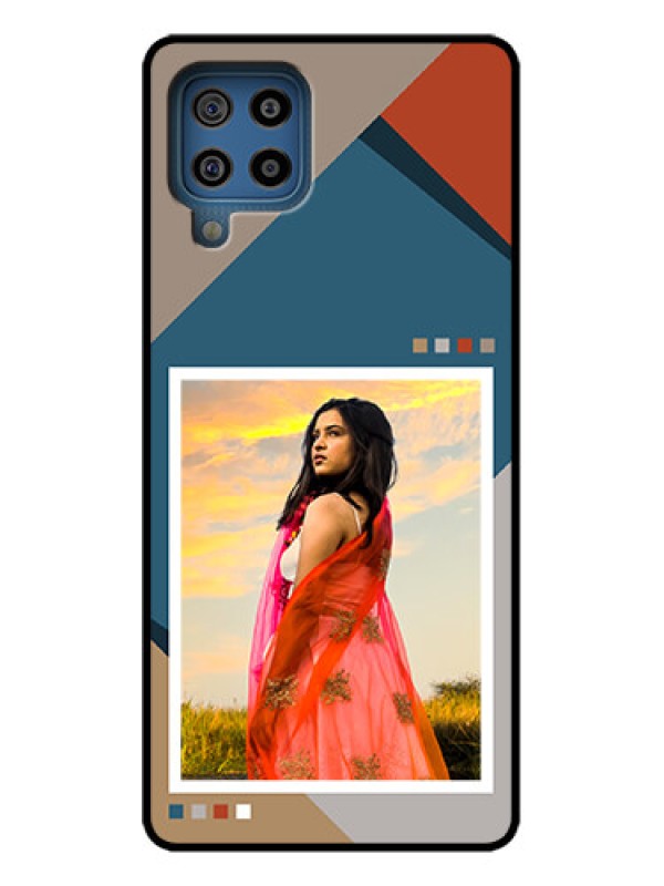 Custom Galaxy F22 Custom Metal Phone Case - Retro Color Pallet Design