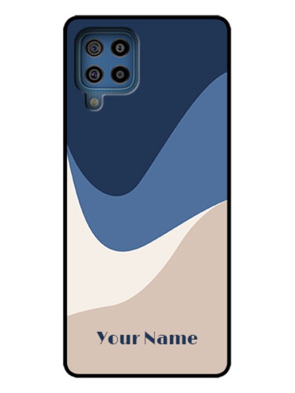 Custom Galaxy F22 Custom Metal Phone Case - Abstract Drip Art Design