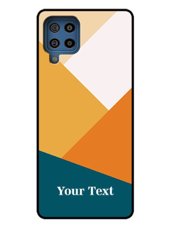Custom Galaxy F22 Custom Metal Phone Case - Stacked Multi - Colour Design