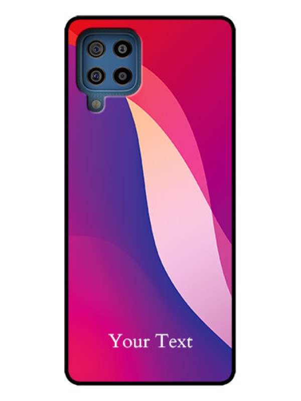 Custom Galaxy F22 Custom Metal Phone Case - Digital Abstract Overlap Design