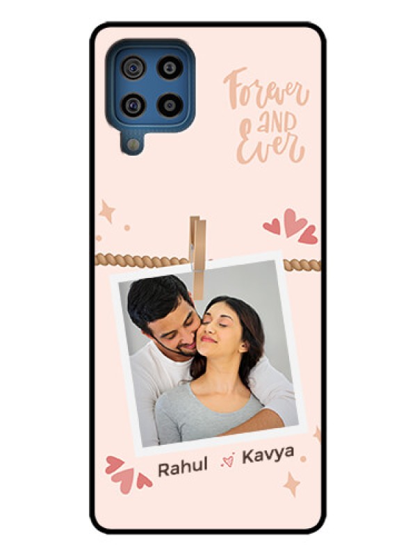 Custom Galaxy F22 Custom Metal Phone Case - Forever And Ever Love Design