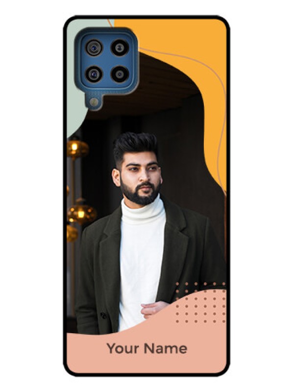 Custom Galaxy F22 Custom Metal Phone Case - Tri - Coloured Overlay Design