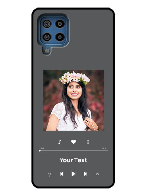 Custom Galaxy F22 Custom Metal Phone Case - Play The Music Design