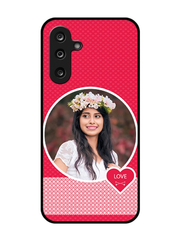 Custom Samsung Galaxy F36 5G Custom Metal Phone Case - Pink Color Pattern Design