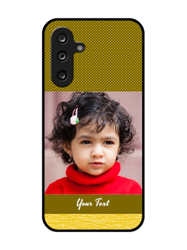 Custom Samsung Galaxy F36 5G Custom Metal Phone Case - Simple Green Color Design