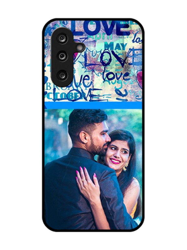 Custom Samsung Galaxy F36 5G Custom Metal Phone Case - Colorful Love Design
