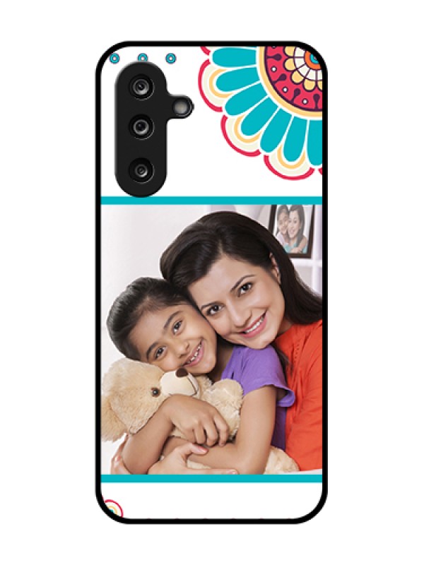 Custom Samsung Galaxy F36 5G Custom Metal Phone Case - Flower Design