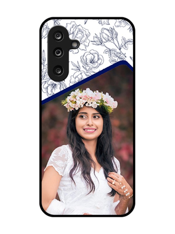 Custom Samsung Galaxy F36 5G Custom Metal Phone Case - Classy Floral Design