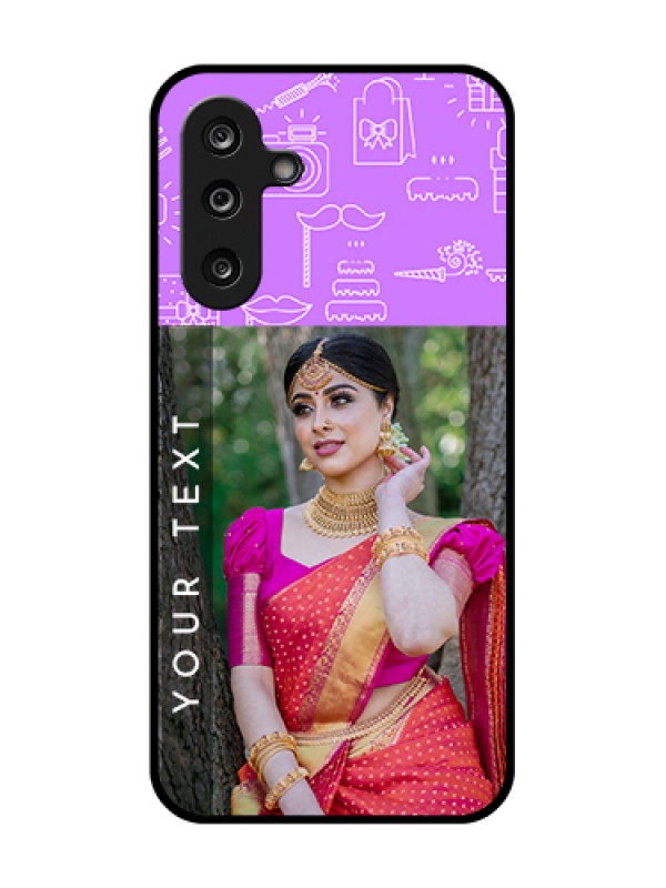Custom Samsung Galaxy F36 5G Custom Metal Phone Case - Birthday Icons Design