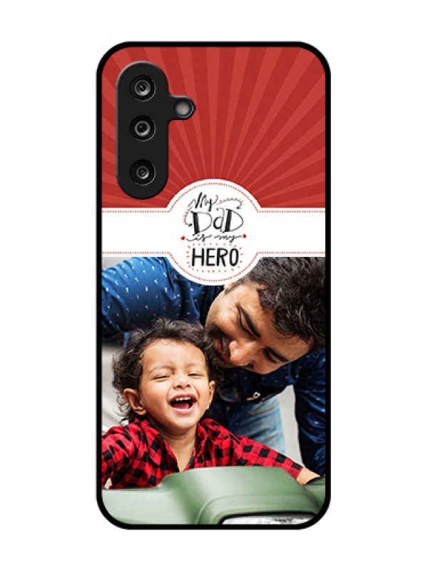 Custom Samsung Galaxy F36 5G Custom Metal Phone Case - My Dad Hero Design