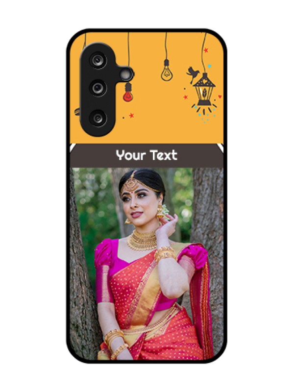 Custom Samsung Galaxy F36 5G Custom Metal Phone Case - With Family Picture And Icons