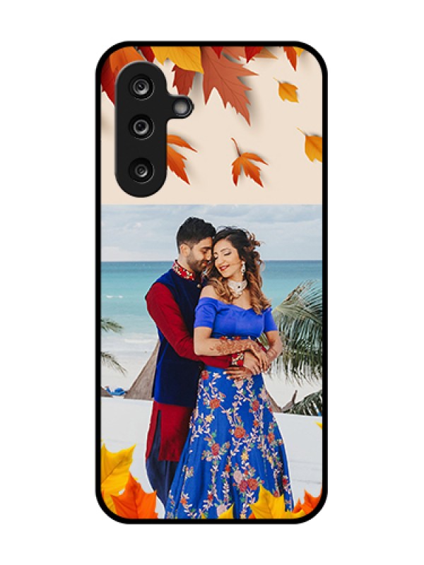 Custom Samsung Galaxy F36 5G Custom Metal Phone Case - Autumn Maple Leaves Design