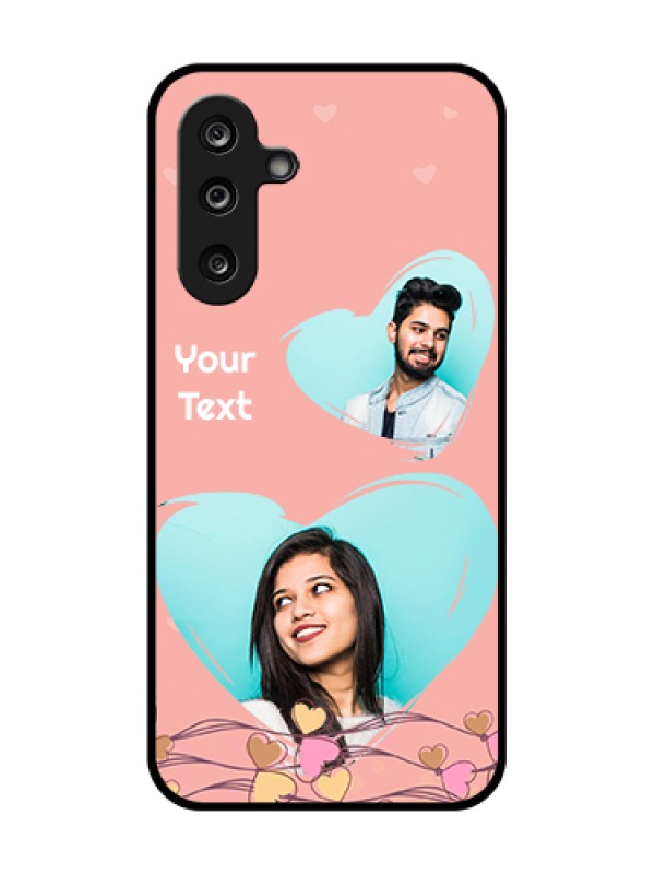 Custom Samsung Galaxy F36 5G Custom Metal Phone Case - Love Doodle Design