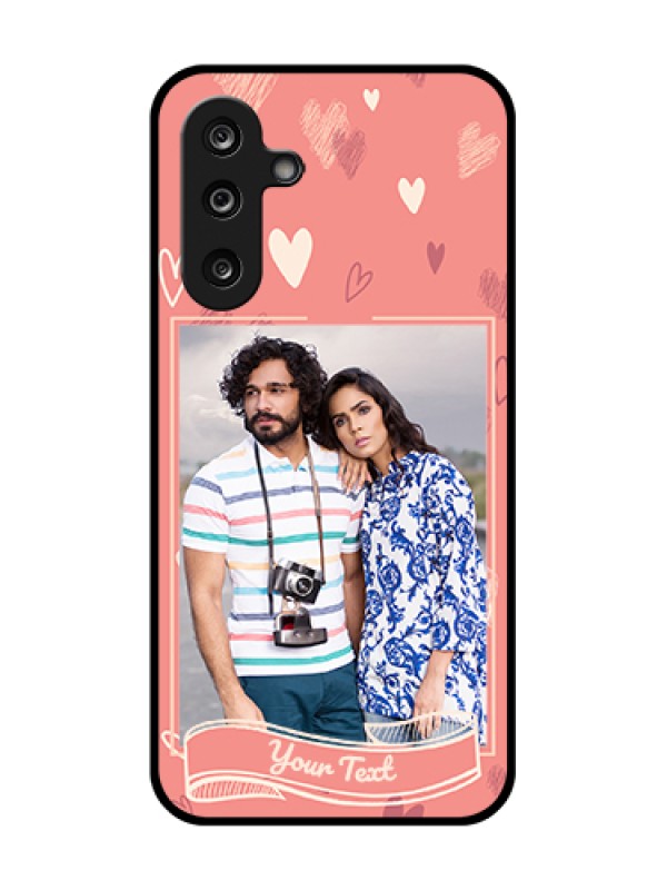 Custom Samsung Galaxy F36 5G Custom Metal Phone Case - Love Doodle Art Design