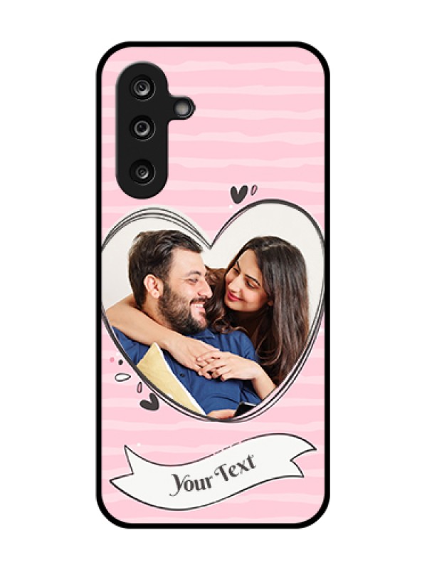 Custom Samsung Galaxy F36 5G Custom Metal Phone Case - Vintage Heart Design