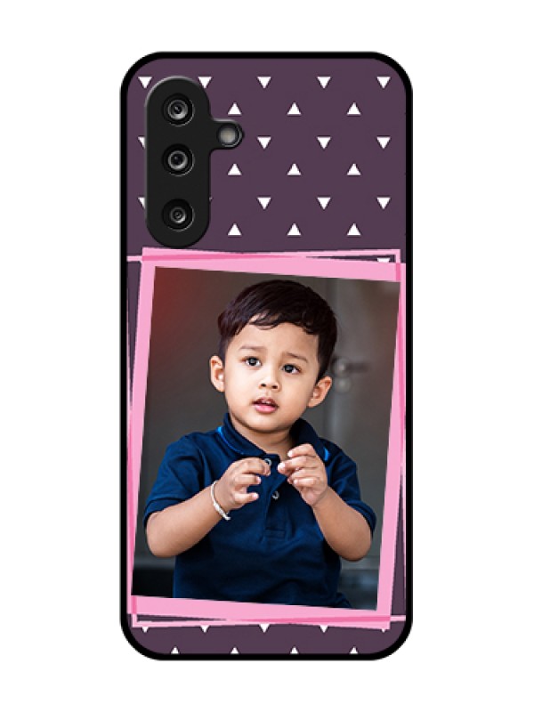 Custom Samsung Galaxy F36 5G Custom Metal Phone Case - Triangle Pattern Dotted Design