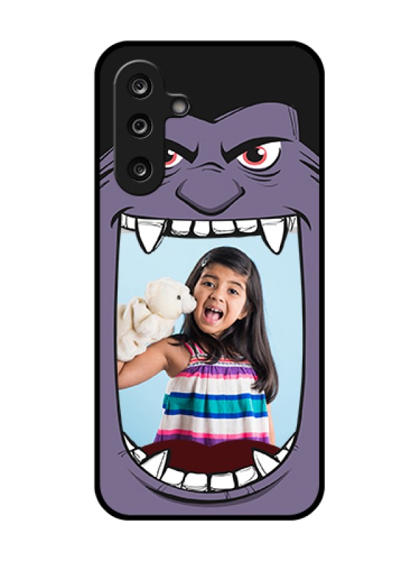 Custom Samsung Galaxy F36 5G Custom Metal Phone Case - Angry Monster Design