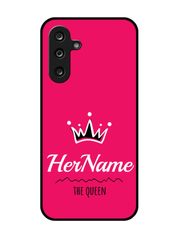 Custom Samsung Galaxy F36 5G Custom Metal Phone Case - Queen With Name Design