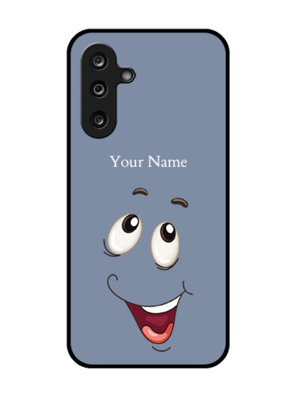 Custom Samsung Galaxy F36 5G Custom Metal Phone Case - Laughing Cartoon Face Design