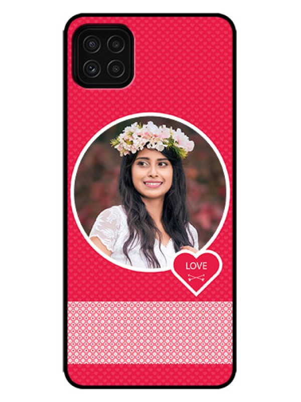 Custom Galaxy F42 5G Custom Metal Phone Case - Pink Color Pattern Design