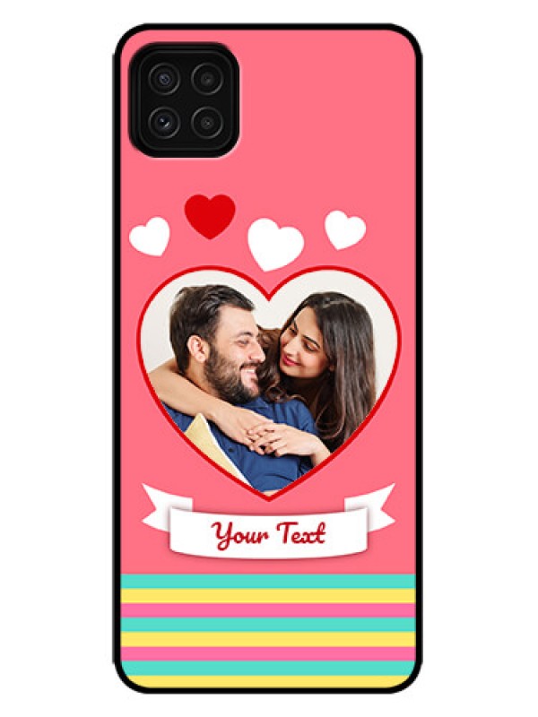Custom Galaxy F42 5G Custom Metal Phone Case - Love Shapes Doodle Design