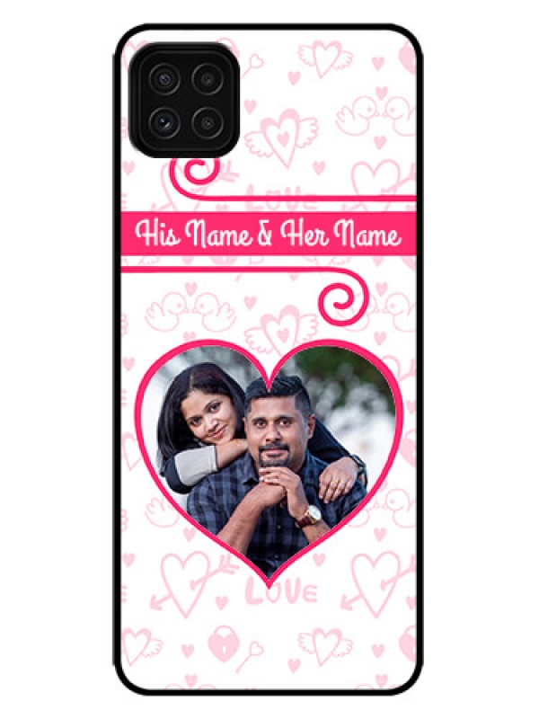 Custom Galaxy F42 5G Custom Metal Phone Case - Heart Shape Love Design