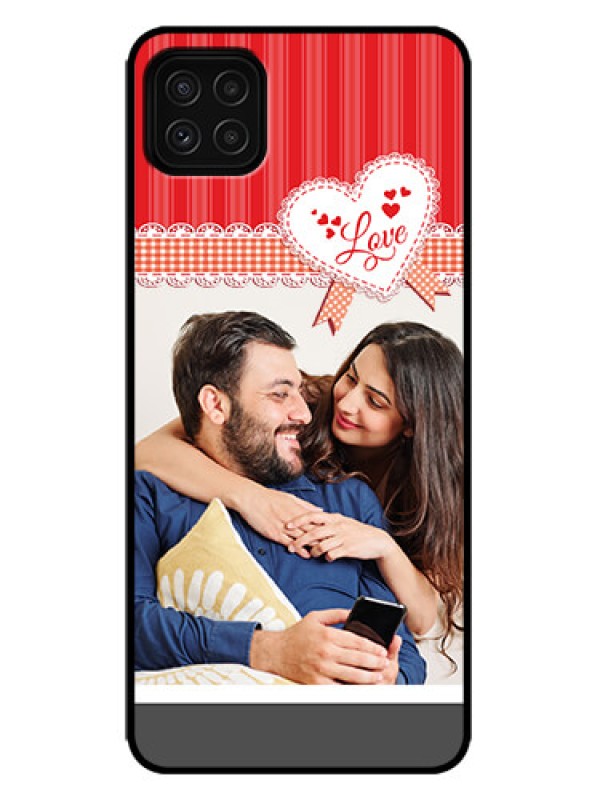 Custom Galaxy F42 5G Custom Metal Phone Case - Red Love Pattern Design