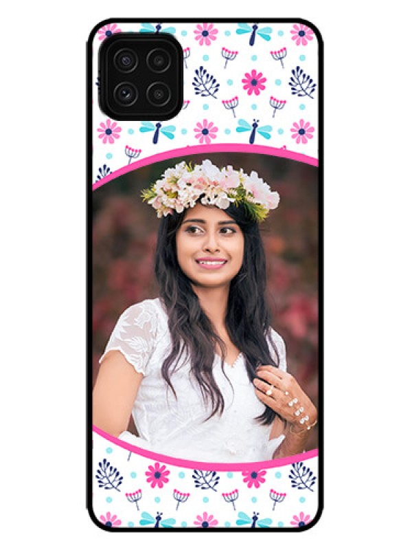 Custom Galaxy F42 5G Custom Metal Phone Case - Colorful Flower Design