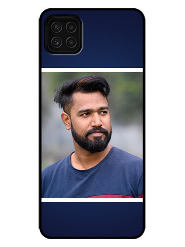 Custom Galaxy F42 5G Custom Metal Phone Case - Simple Royal Blue Design