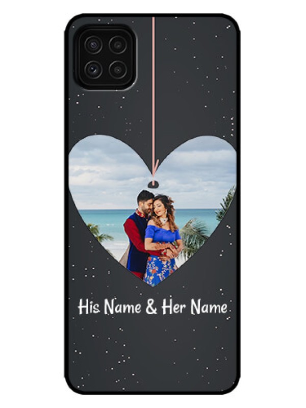 Custom Galaxy F42 5G Custom Metal Phone Case - Hanging Heart Design
