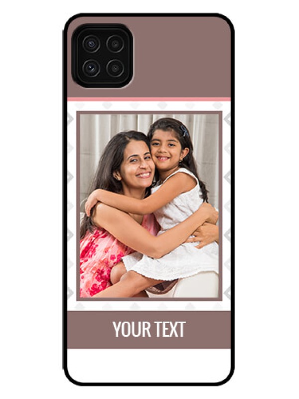 Custom Galaxy F42 5G Custom Metal Phone Case - Simple Diamond Design