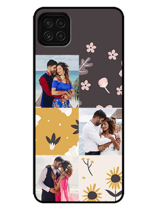 Custom Galaxy F42 5G Custom Metal Phone Case - 3 Images With Floral Design