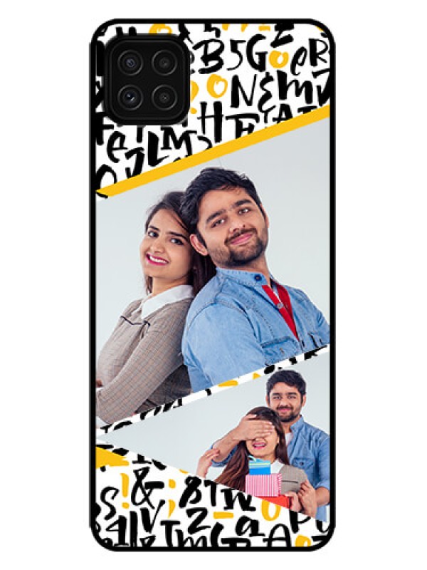 Custom Galaxy F42 5G Custom Metal Phone Case - Letters Pattern Design