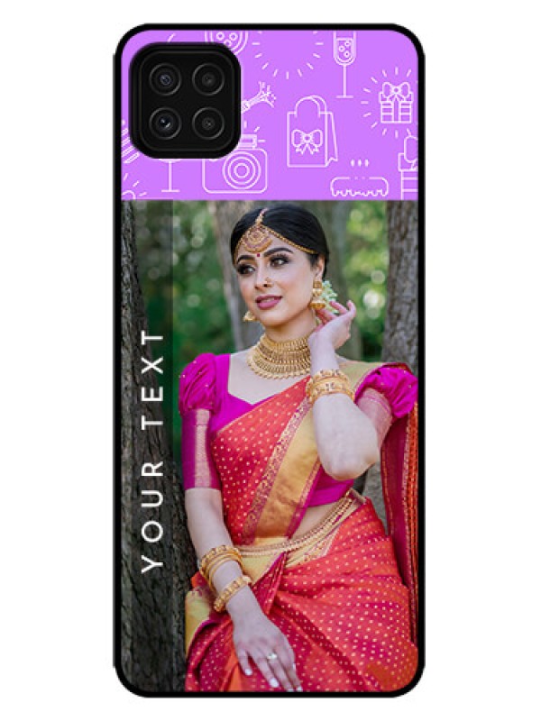 Custom Galaxy F42 5G Custom Metal Phone Case - Birthday Icons Design