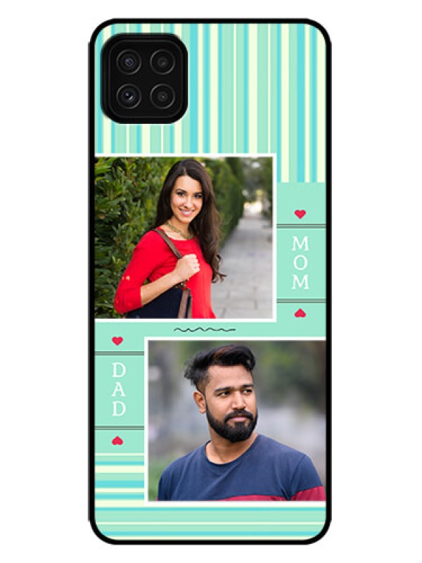 Custom Galaxy F42 5G Custom Metal Phone Case - Mom and Dad Pic Design