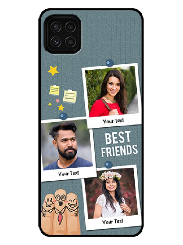 Custom Galaxy F42 5G Custom Metal Phone Case - Sticky Frames And Friendship Design