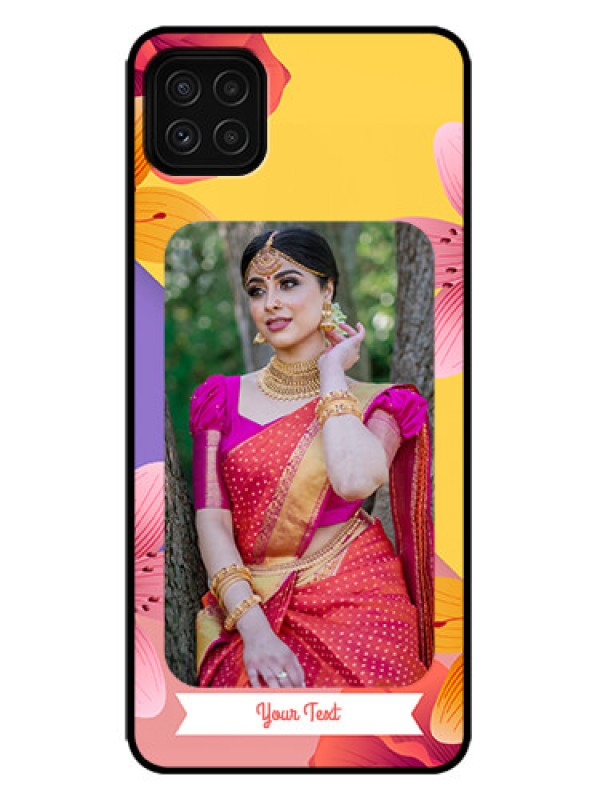 Custom Galaxy F42 5G Custom Metal Phone Case - 3 Image With Vintage Floral Design