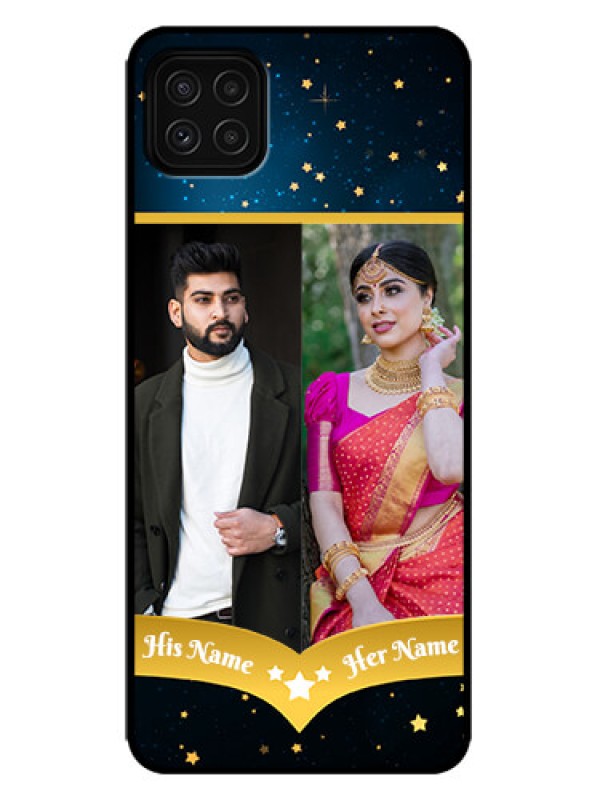 Custom Galaxy F42 5G Custom Metal Phone Case - Galaxy Stars Backdrop Design
