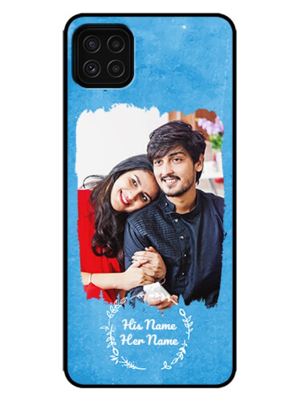 Custom Galaxy F42 5G Custom Metal Phone Case - Blue Color Vintage Design