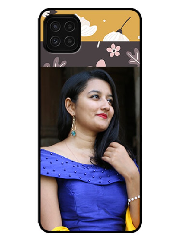 Custom Galaxy F42 5G Custom Metal Phone Case - Stylish Floral Design