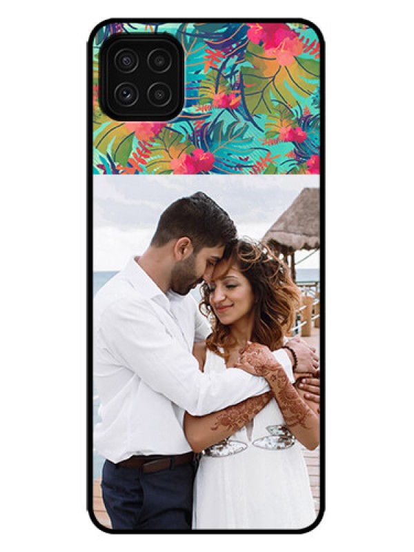 Custom Galaxy F42 5G Custom Metal Phone Case - Watercolor Floral Design