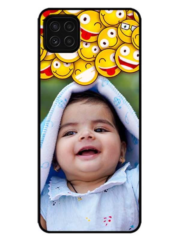 Custom Galaxy F42 5G Custom Metal Phone Case - With Smiley Emoji Design