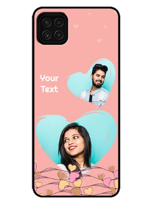 Custom Galaxy F42 5G Custom Metal Phone Case - Love Doodle Design