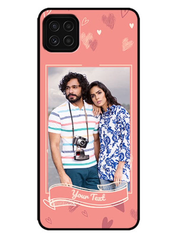 Custom Galaxy F42 5G Custom Metal Phone Case - Love Doodle Art Design