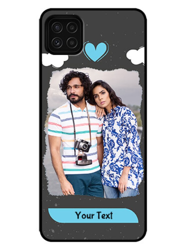 Custom Galaxy F42 5G Custom Metal Phone Case - Splashes With Love Doodles Design