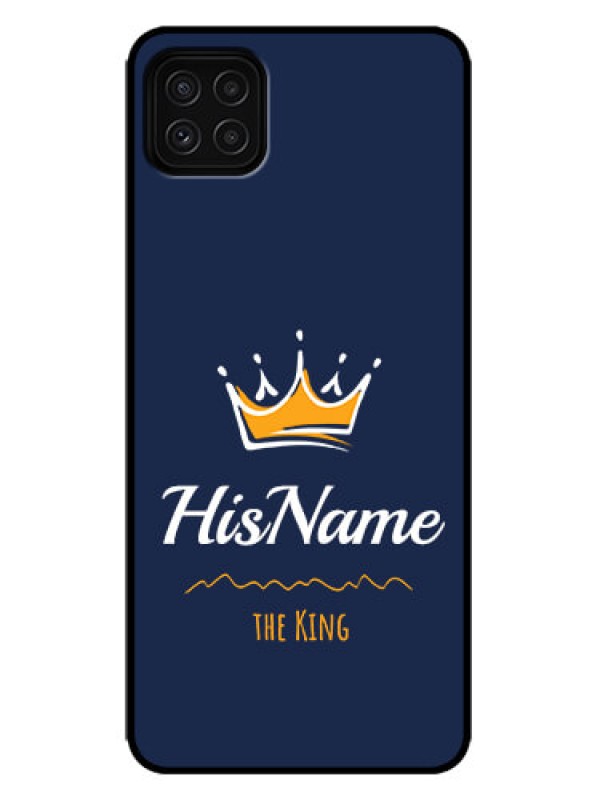 Custom Galaxy F42 5G Custom Metal Phone Case - King With Name Design
