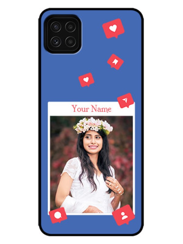Custom Galaxy F42 5G Custom Metal Phone Case - Like Share And Comment Design
