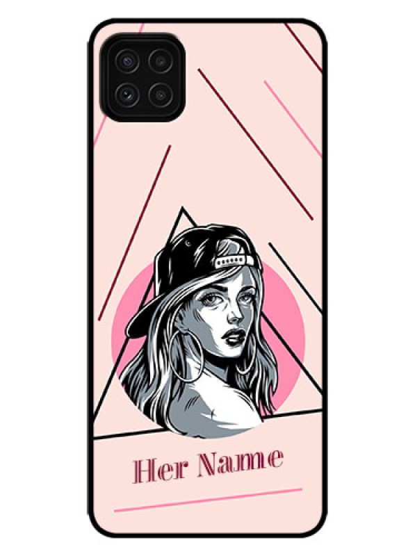 Custom Galaxy F42 5G Custom Metal Phone Case - Rockstar Girl Design